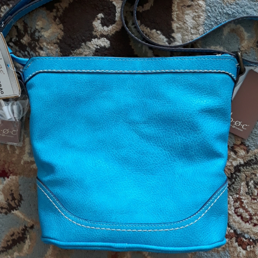 4x*Host Pick*b.o.c. turqoise charging crossbody bag - Picture 2 of 8